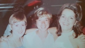 With my late cousin Linda Booth (on my right), and my cousin Andrea