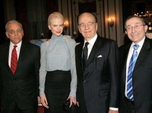 NEW YORK - JANUARY 11:  (L-R) Nelson Peltz, actress Nicole Kidman, honoree Rupert Murdoch and the Simon Wiesenthal founder Rabbi Marvin Hier attend the Simon Weisenthal Center honors Rupert Murdoch ceremony at The Waldorf Astoria on January 11, 2006 in New York City.  (Photo by Evan Agostini/Getty Images)